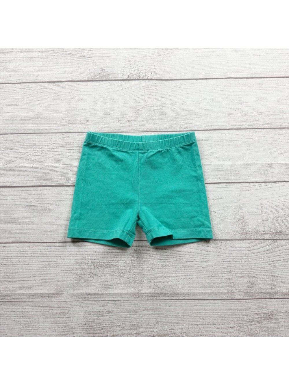 Tea Collection Girls Teal Green Cotton Blend Shorts Elastic Waist 6